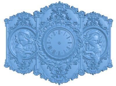 Two ladies wall clock