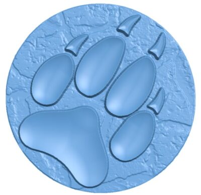 Wolf footprint