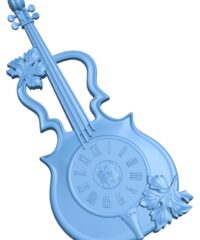 Violin-shaped wall clock