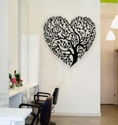 Heart tree wall