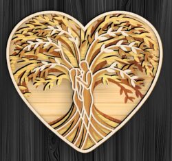 Layered heart tree