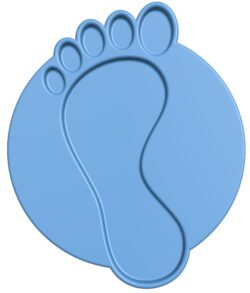 Foot shaped tray