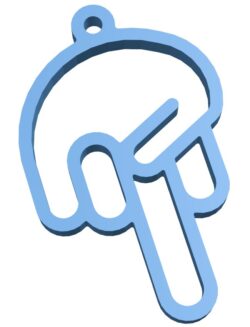 Hand shaped pendant