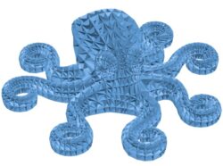 Wireframe octopus